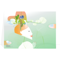 2x Greeting card: Peace & Quiet